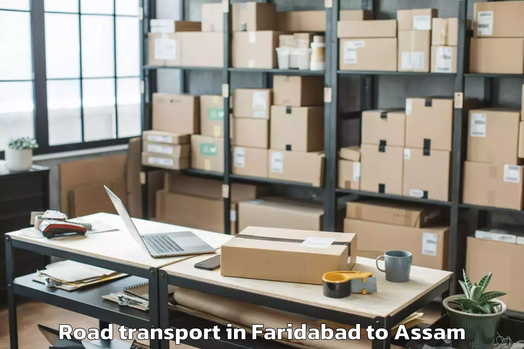 Book Faridabad to Dotma Road Transport